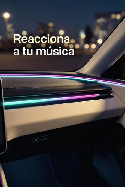 Luces Interior Carro LED RGB Audiorrítmicas