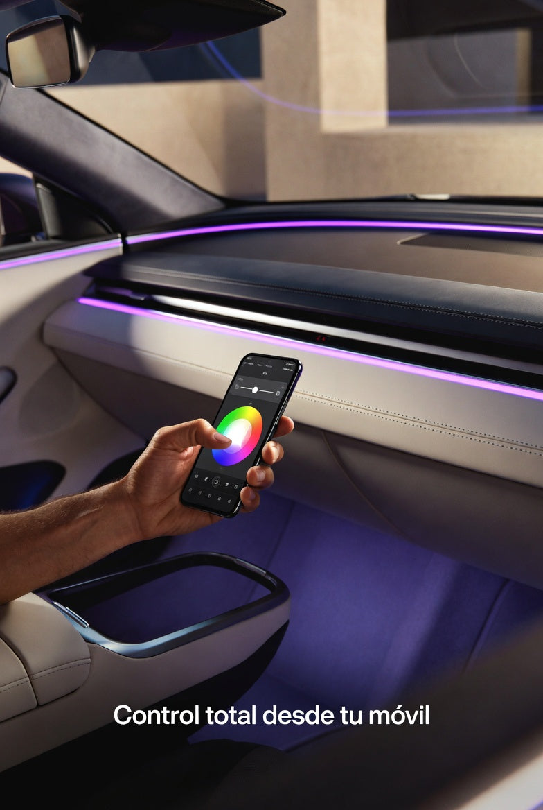 Luces Interior Carro LED RGB Audiorrítmicas